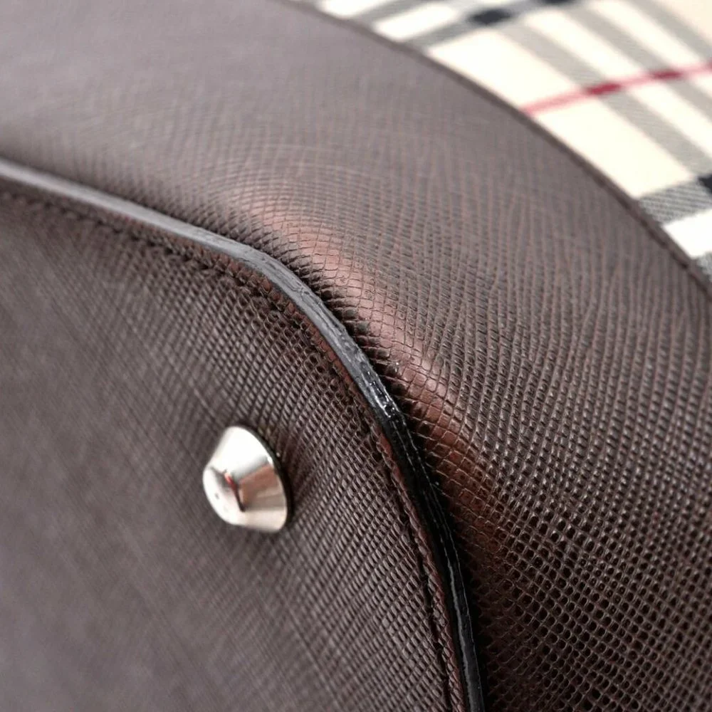 Authentic Burberrys Nova Check Pattern Shoulder Ba - Picture 7 of 10